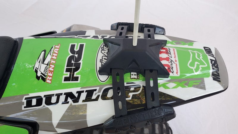 ZENXTENinc ZENXTEN Motorcycle Dune Whip Mount for Dirt Bikes and Off-Road Bikes - uniWhip 3.0 MX mount (upgraded) - READ INSTRUCTIONS ON PACKAGING - Image 1